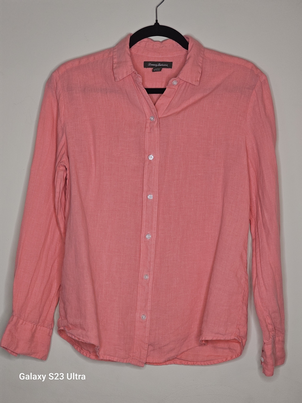Tommy Bahama Coral Pink Linen Button-Down Shirt - Women